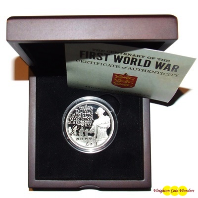 2014 Silver Proof £5 – THE CENTENARY OF THE FIRST WORLD WAR